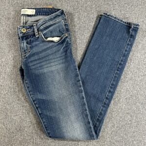 Abercrombie & Fitch Womens W24 L31 Skinny Jeans Dark Wash Stretch Denim